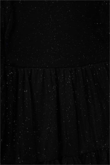 فستان بيبي بناتي مخمل قصة عادية ردن طويل