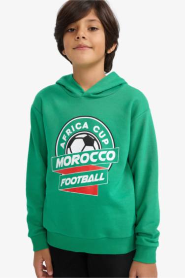 Sweatshirt imprimé à col rond pour garçon