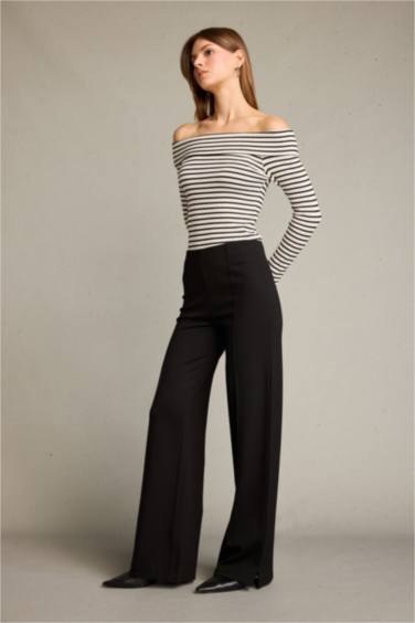Palazzo Regular Hem Trousers