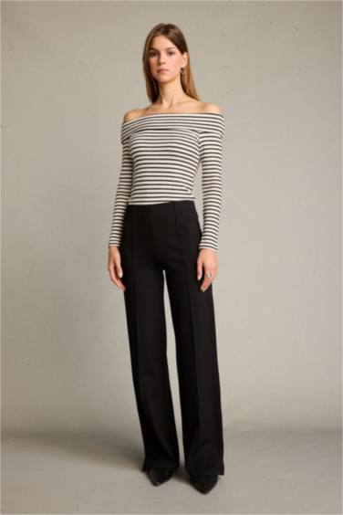 Palazzo Regular Hem Trousers