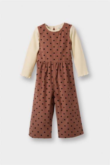 سيت بيبي بناتي كاروهات مخمل - قطعتين