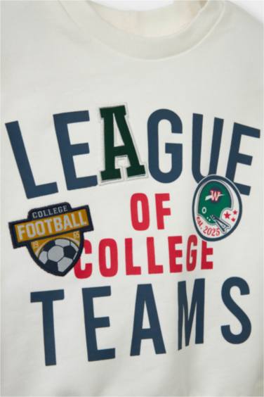 Erkek Bebek 2'li Takım Baskılı Sweatshirt Pantolon