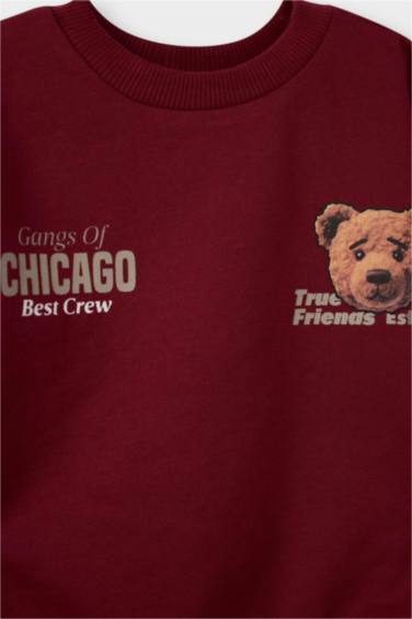 سيت بيبي اولادي بطبعة دب - قطعتين