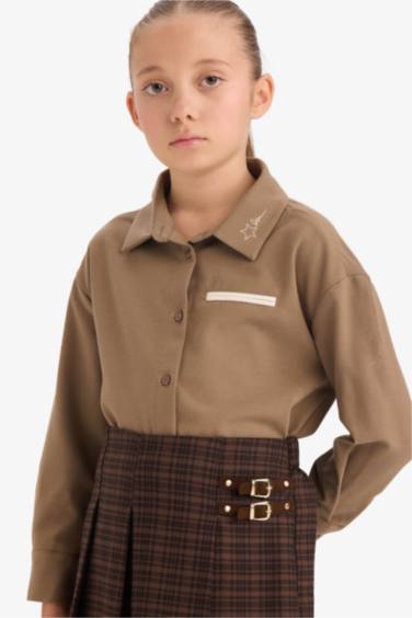 Girl Regular Fit Long Sleeve Shirt