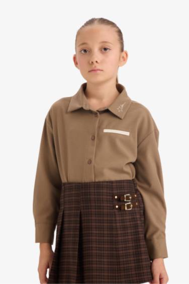 Girl Regular Fit Long Sleeve Shirt