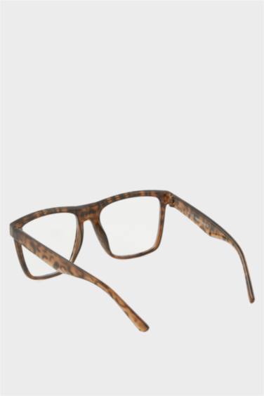 Kadın Mavi Cam Kahverengi Leopar Çerçeveli Gözlük