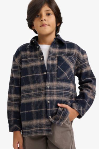 Regular Fit Plaid Long Sleeve Shirt