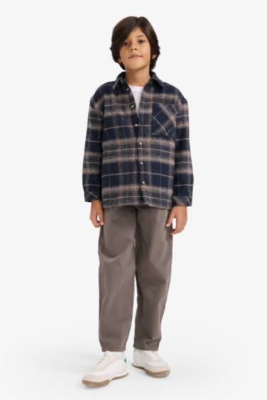 Regular Fit Plaid Long Sleeve Shirt