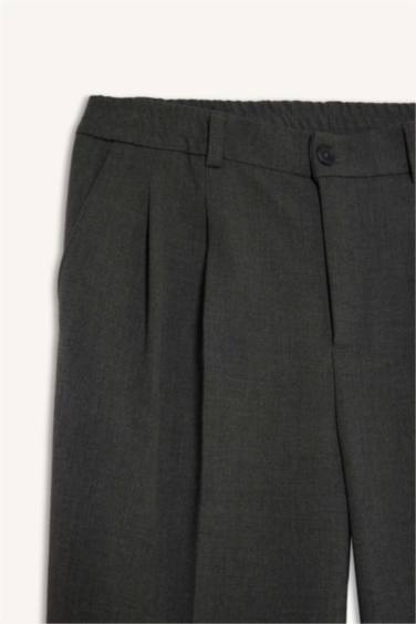 Düz Paça Cepli Pantolon