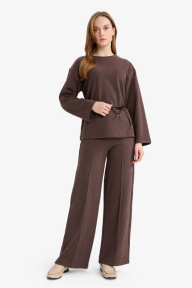 Wide Leg Düz Paça Pantolon