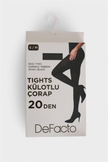 Kadın Baskılı 20 Denye Külotlu Çorap