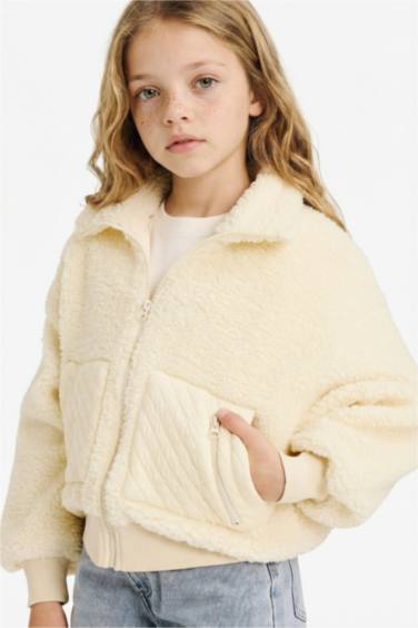 جاكيت فرو قطيفة اوفر سايز بياخة بولو