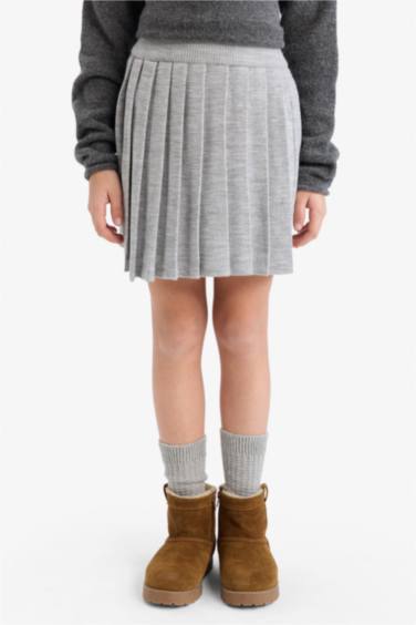 Pileli Etek Kız Çocuk