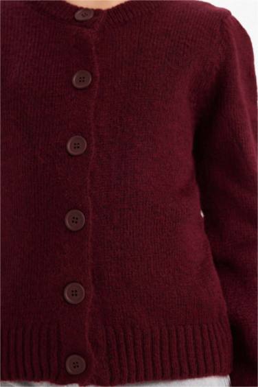 Girl Buttoned Knit Cardigan