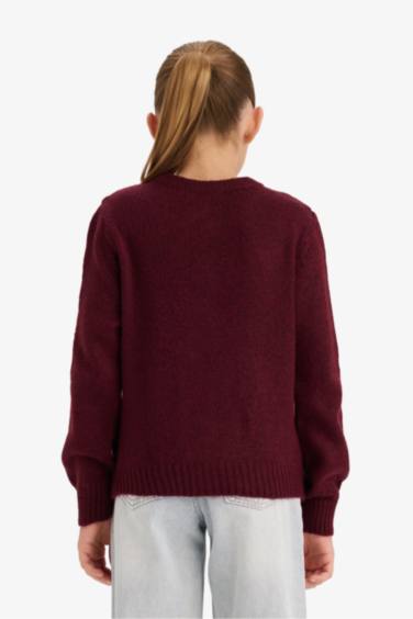 Girl Buttoned Knit Cardigan