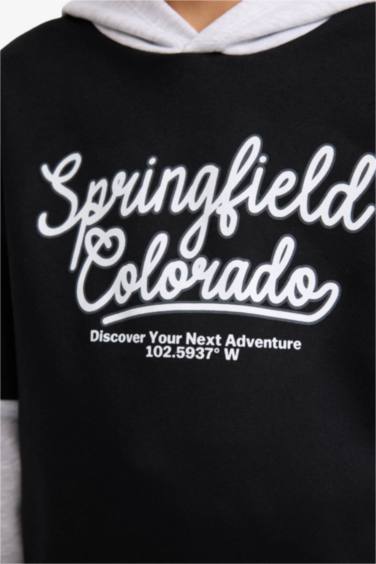 New Regular Fit Hooded Sweatshirt