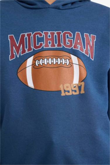 New Regular Fit Hooded Sweatshirt