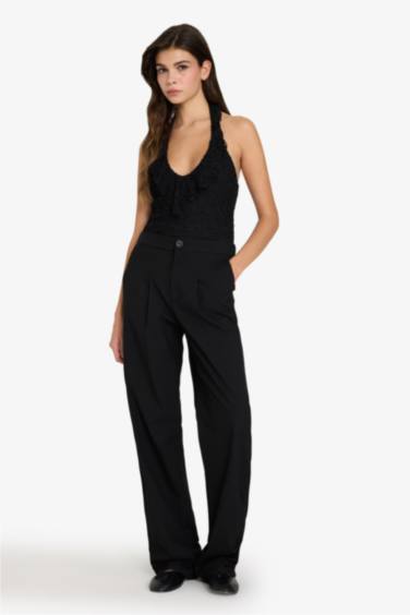 Halter Yaka Dantel Bluz