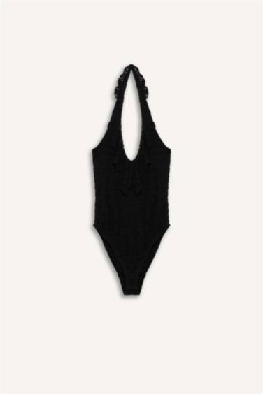 Halter Yaka Dantel Bluz