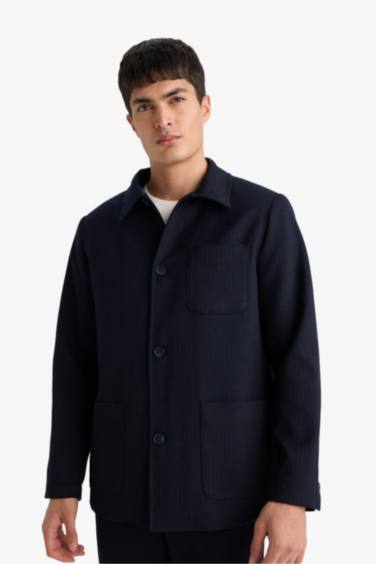 Relax Fit Twill Cotton Lined Blazer