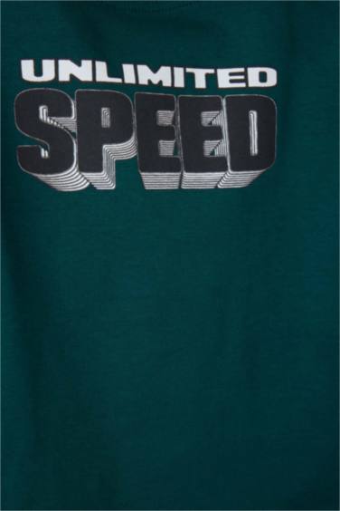 تيشيرت بيبي ولادي ردن طويل مطبوع قصة عادية - قطعتين