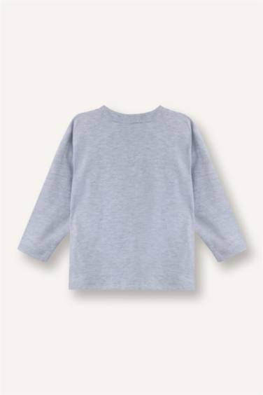 تيشيرت بيبي ولادي ردن طويل اوفر سايز - قطعتين