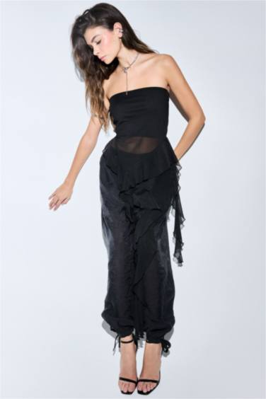 Pantalon taille haute Balloon Fit