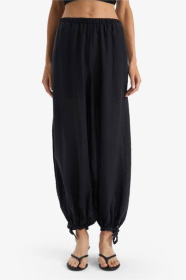 Pantalon taille haute Balloon Fit