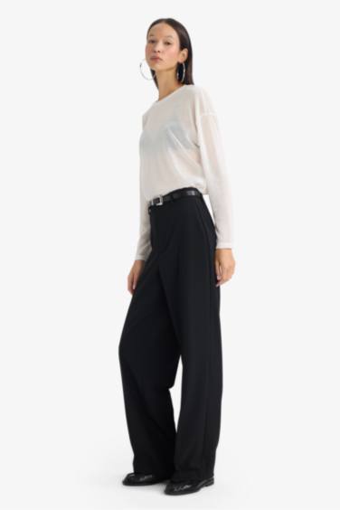 Straight Fit Fleece Pocket Trousers