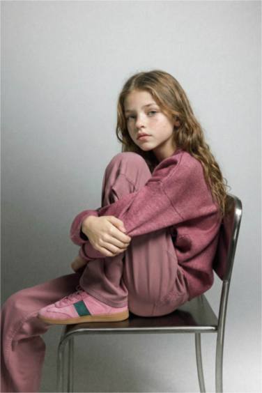 Kız Çocuk 90's Wide Leg Gabardin Pantolon