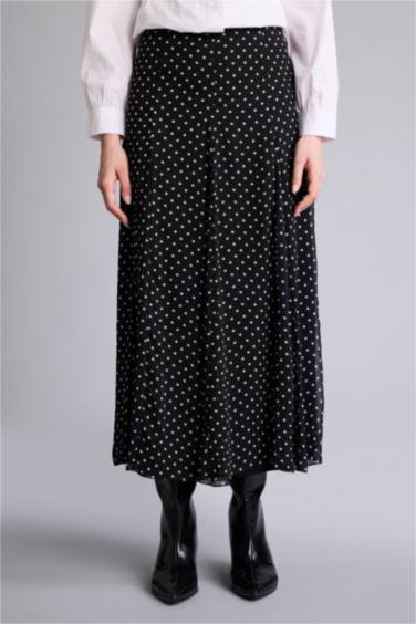 جيبة طويلة شيفون مطبوع