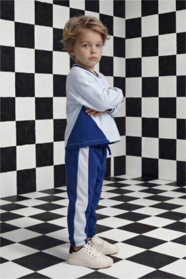 Baby Boy Printed Sweatshirt Sweatpants 2 Piece Set