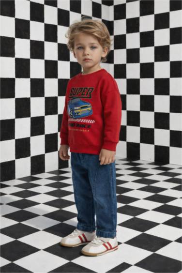 Boy Crew Neck Printed Sweatshirt