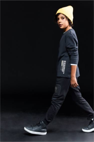 Boy Crew Neck Printed Long Sleeve T-Shirt