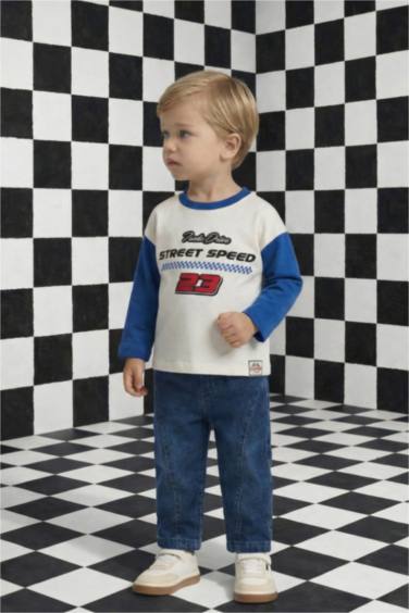 Düz Paça Jean Pantolon Erkek Bebek