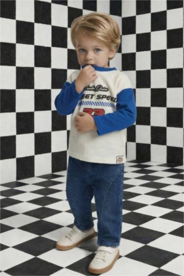 Düz Paça Jean Pantolon Erkek Bebek