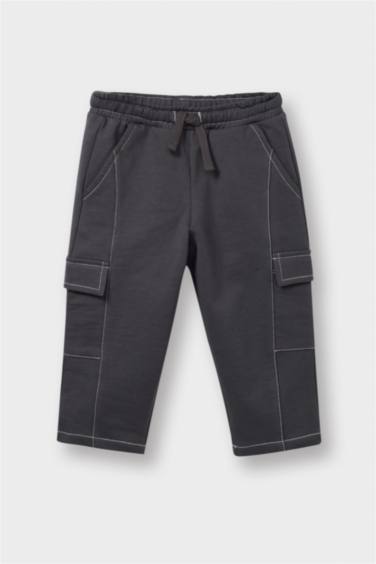 Erkek Bebek Loose Fit Beli Lastikli Eşofman Altı