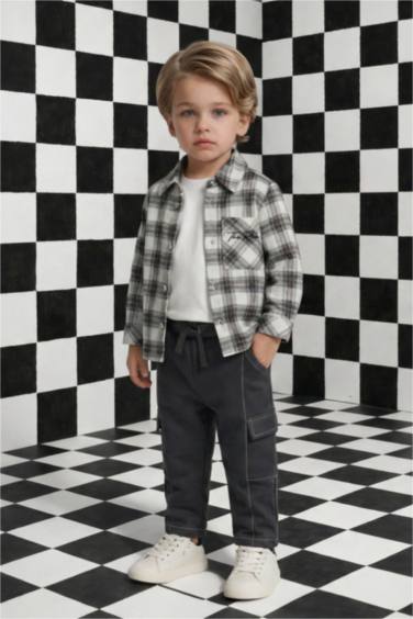 Baby Boy Loose Fit Elastic Waist Sweatpants