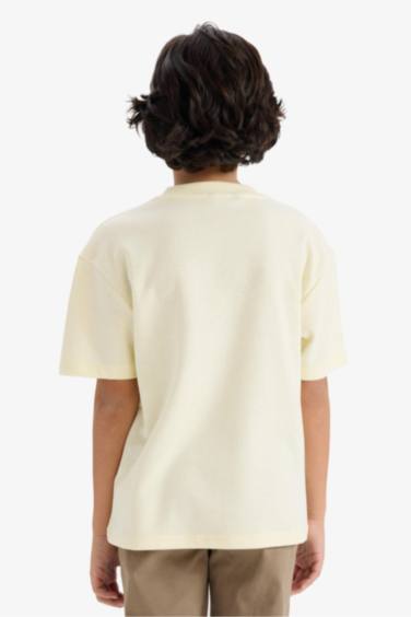 Boy Oversize Fit Crew Neck Printed T-Shirt