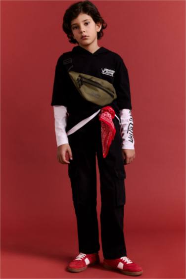 New Regular Fit 3D Long Sleeve T-Shirt