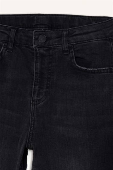 Straight Fit Denim Trousers