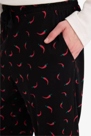 بنطلون بجامة قصة عادية منقوش