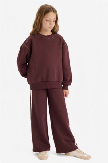 Kız Çocuk Wide Leg Geniş Bol Paça Eşofman Altı