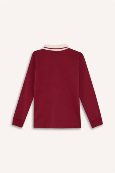 Polo Yaka Baskılı Tişört Erkek Çocuk