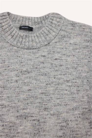 Regular Fıt Bisiklet Yaka Yelek - Görsel 7