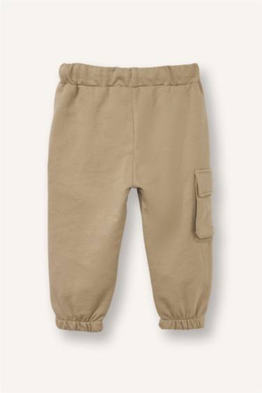 Regular Fıt Sweatshirt Kumaşı Pantolon Erkek Bebek