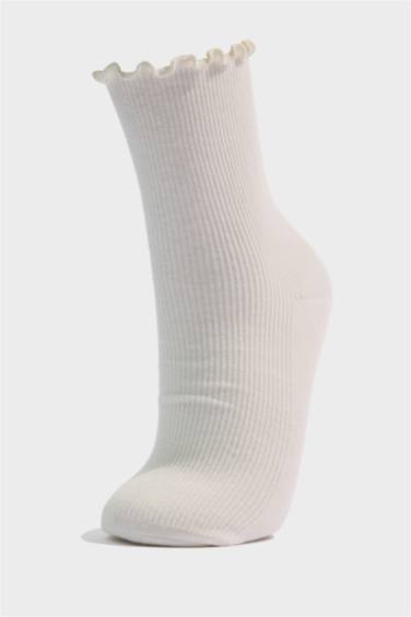 Kadın 5'li Pamuklu Uzun Çorap