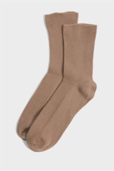 Kadın 5'li Pamuklu Uzun Çorap