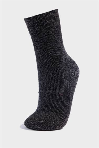 Kadın 5'li Pamuklu Uzun Çorap