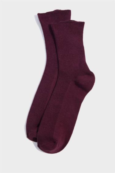 Kadın 5'li Pamuklu Uzun Çorap